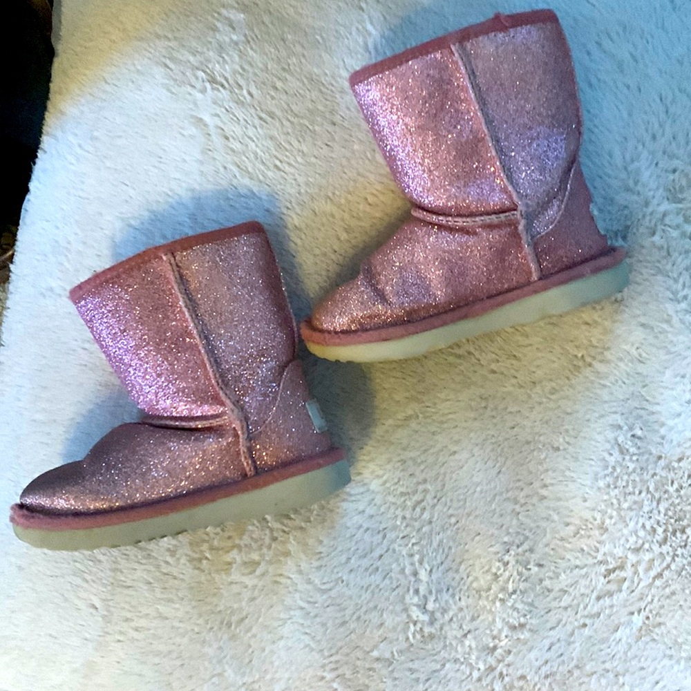 Ugg pink sparkle boots